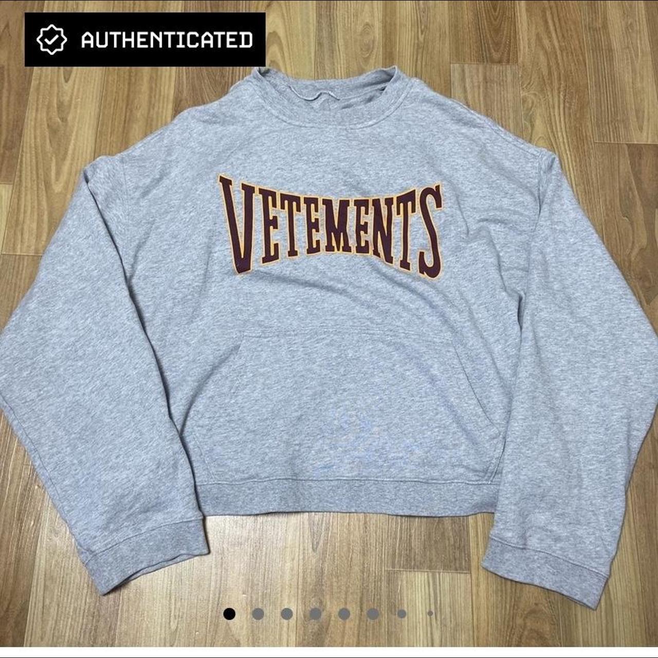 Vetements reversible hot sale grey hoodie