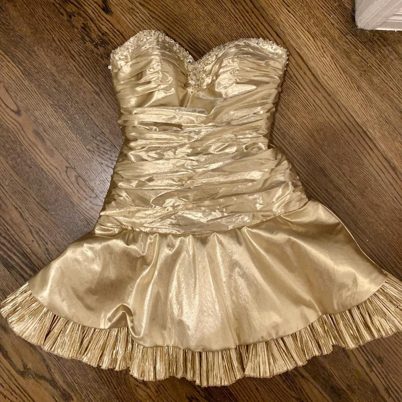 Maggie Sottero Gold Y2K Mini Dress Flirt