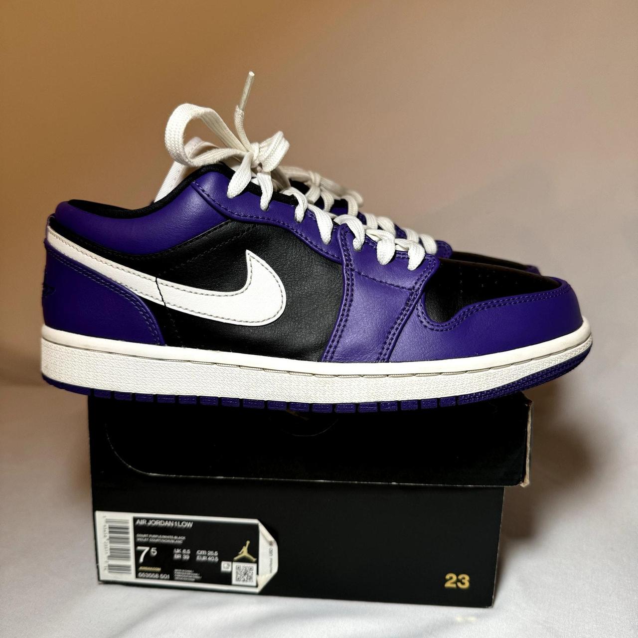 Hot Jordan 1 Court Purple size 7.5