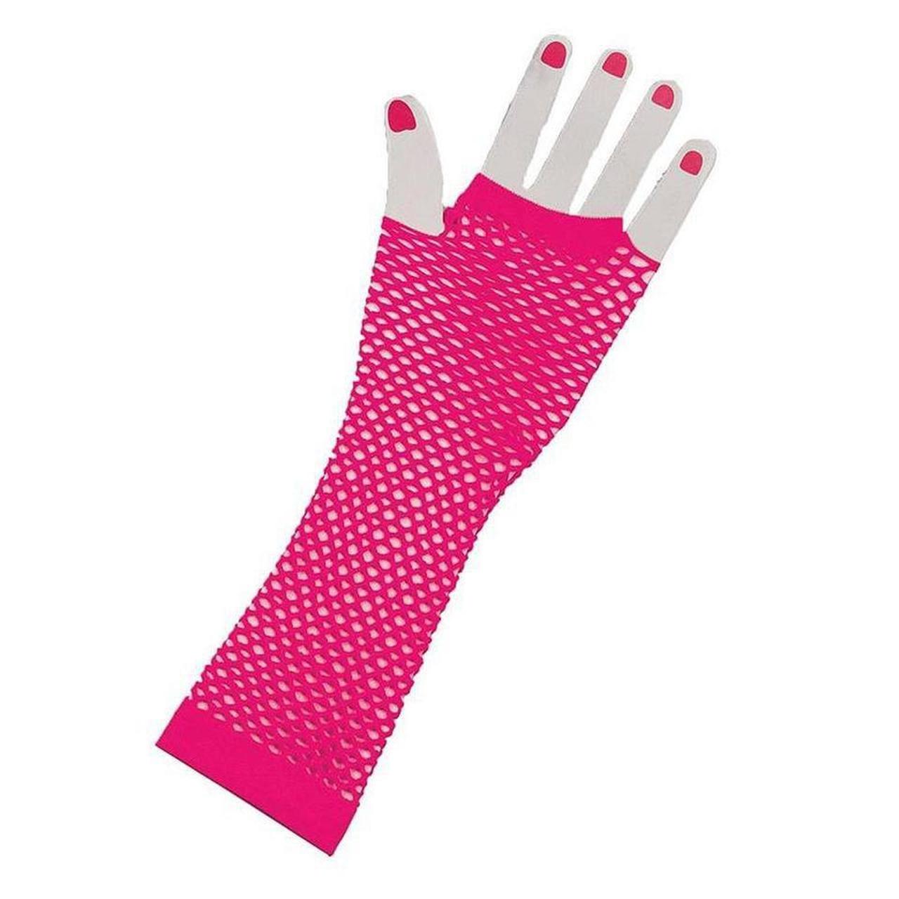 hot pink fishnet gloves• •brand new• •never worn• - Depop