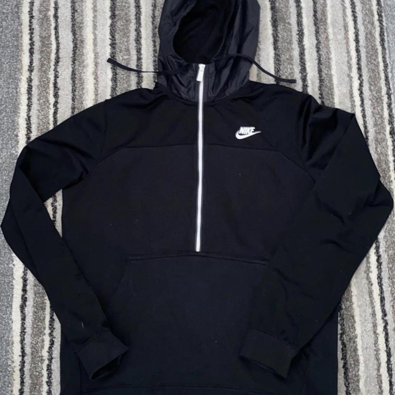 Nike Hybrid 1/4 Zip Hoodie in Black. Men's size... - Depop