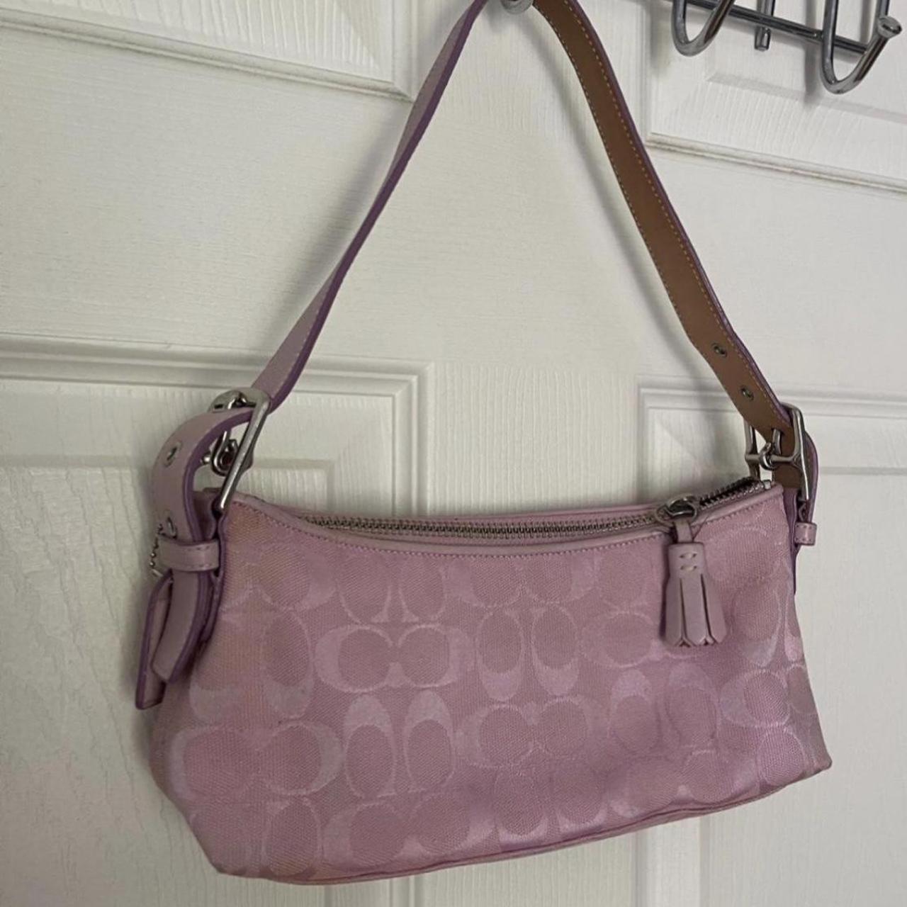 pricing help!!! early 2000s pink monogram coach shoulder bag/purse : r/Depop