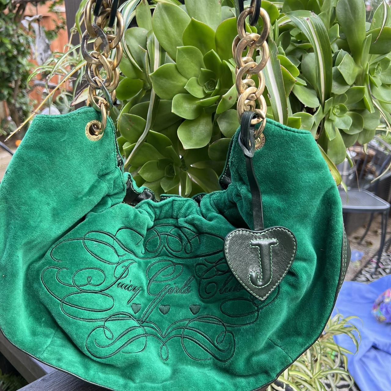 Green juicy couture overcompressed purse