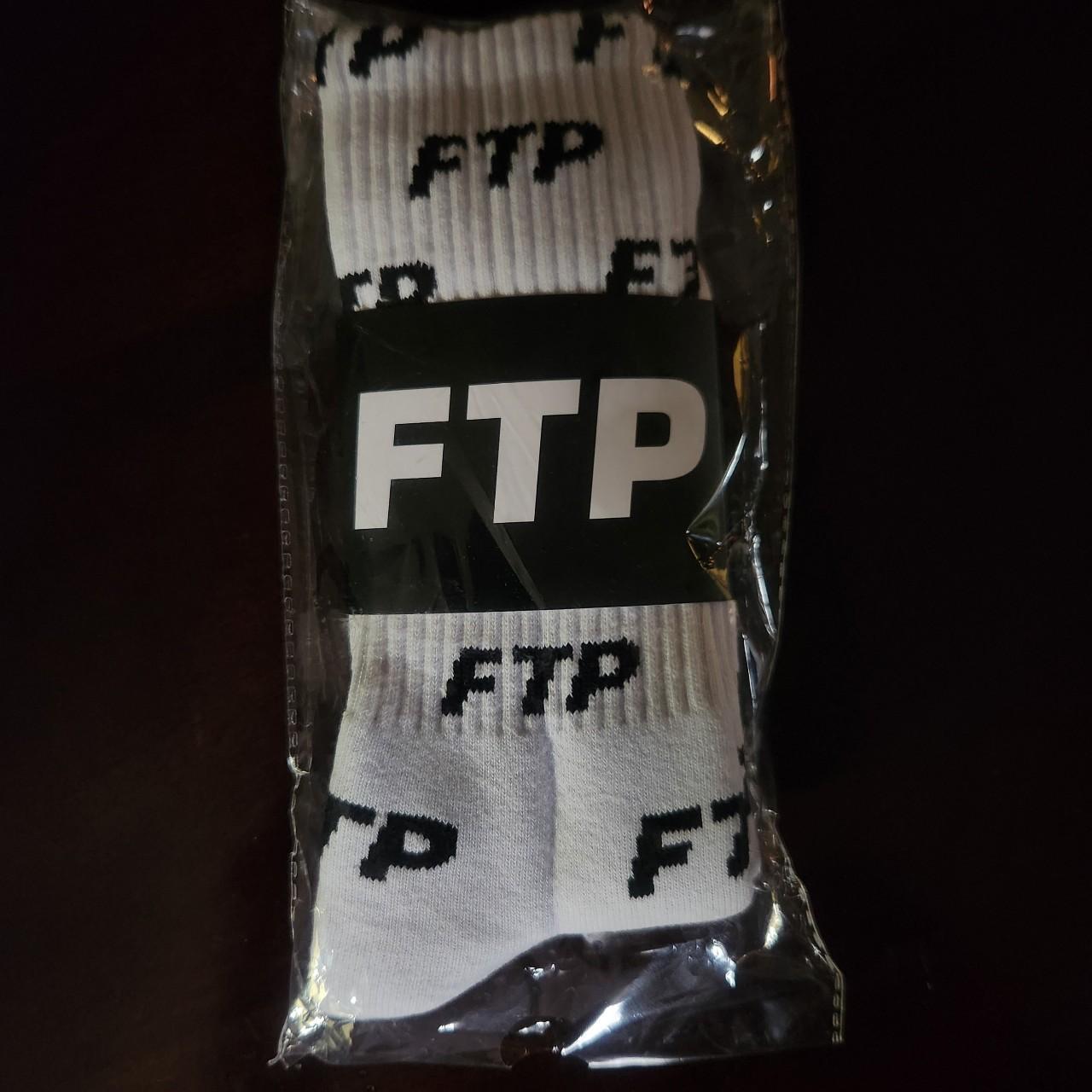 FTP Men's Black and White Socks