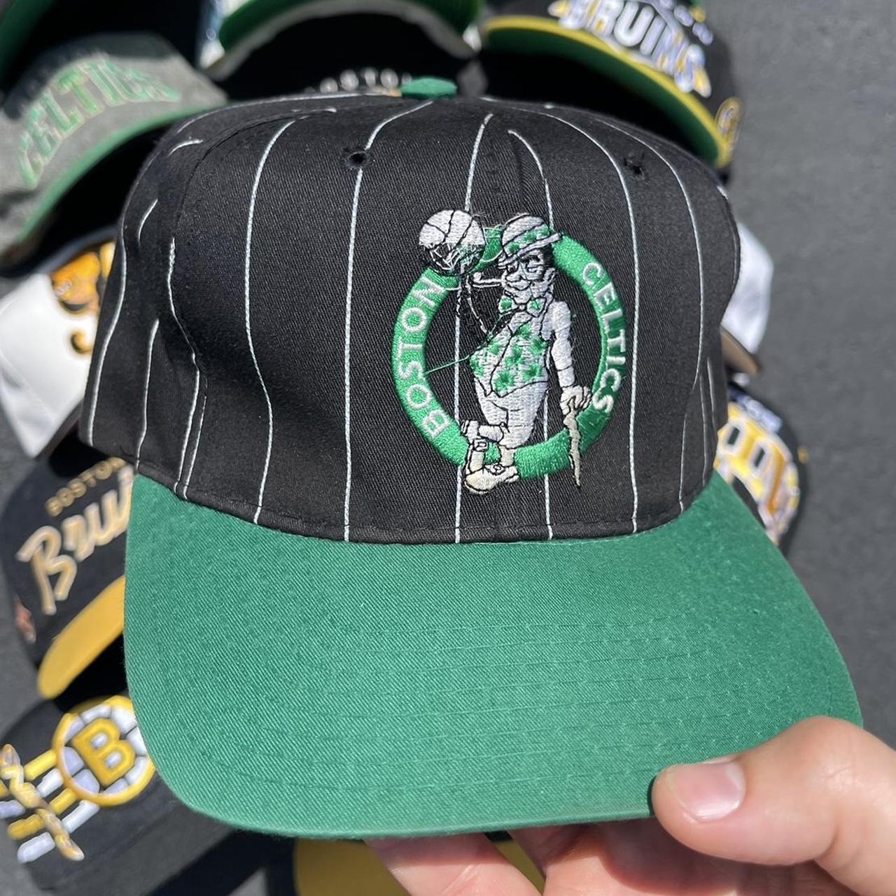 Boston Celtics NBA Adidas Throwback Logo Snapback Hat