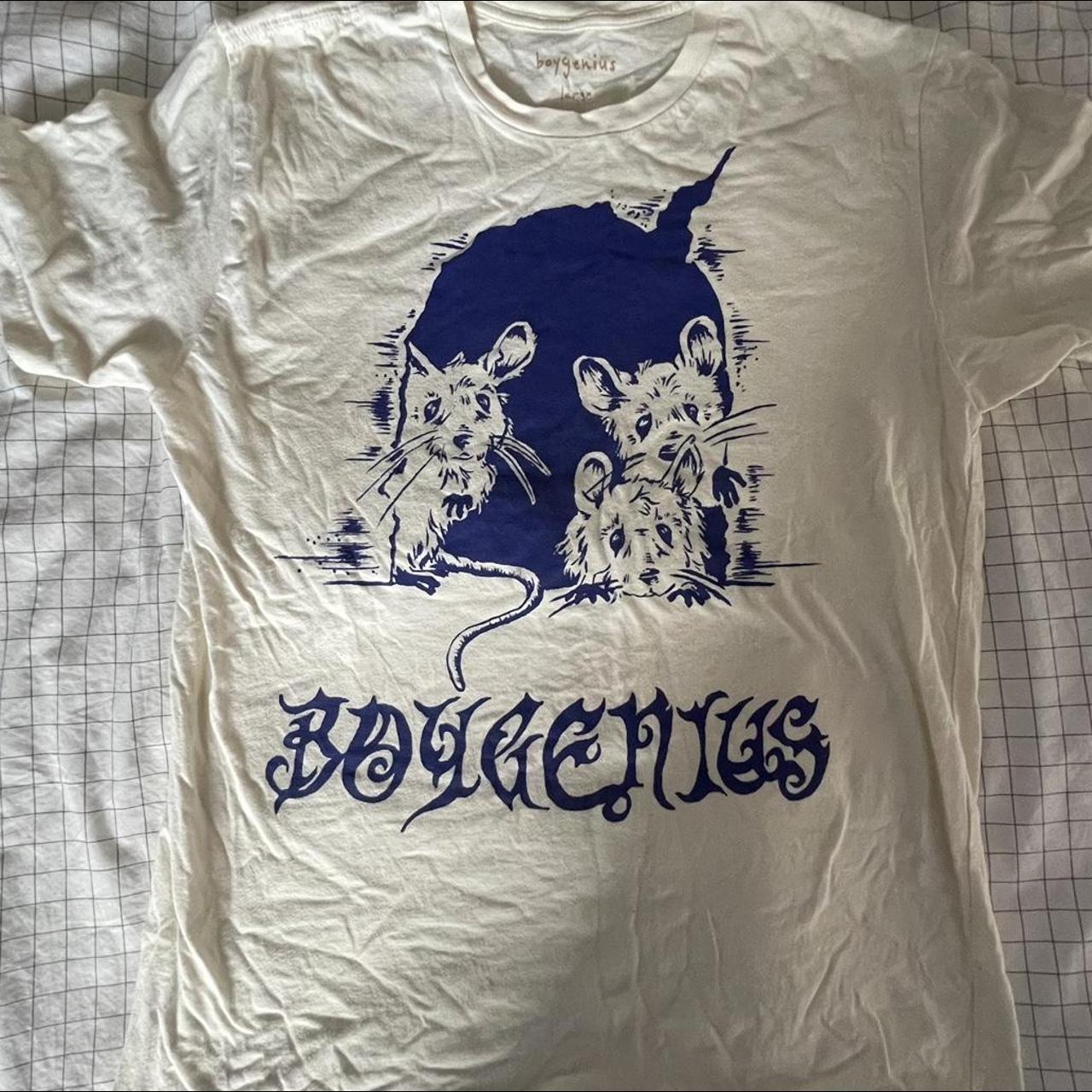 boygenius t-shirt 3 mice in size (L) worn once,... - Depop
