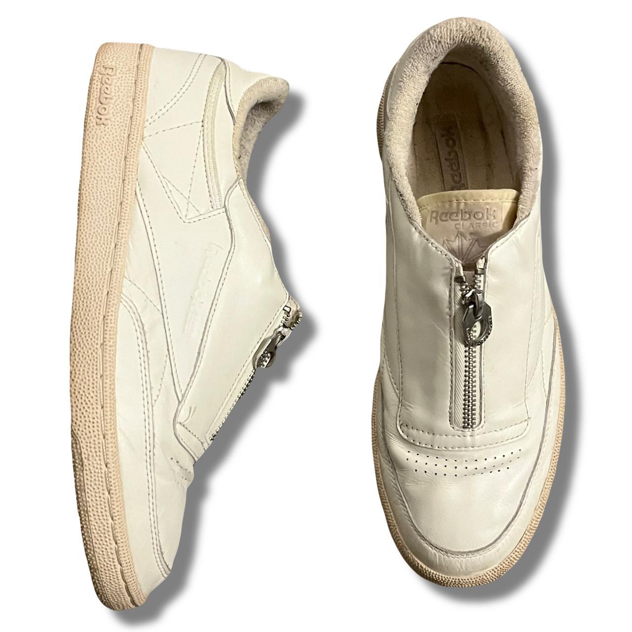 reebok cream sneakers