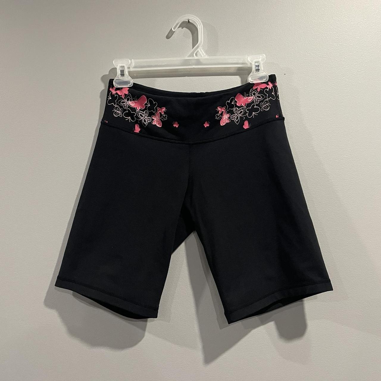 Adorable y2k pink butterfly Lululemon biker shorts....