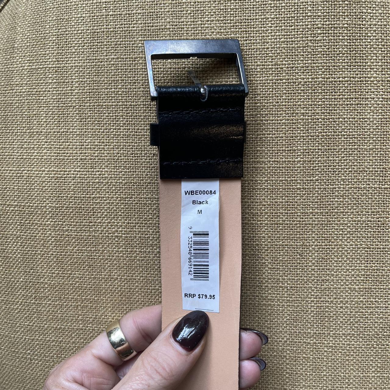 Country road leather belt size med…. leather belt... Depop