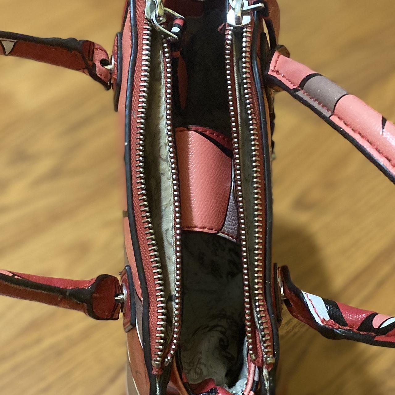 Guess 1981 Pink Red Multicolor Floral Hang bag with | Depop