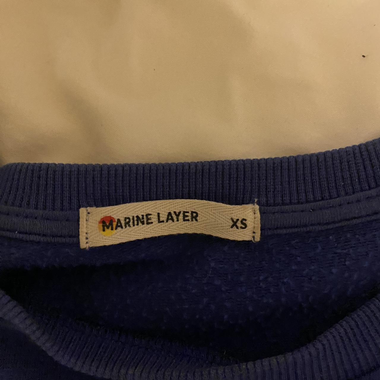 Marine Layer Women's Blue Sweatshirt (2)