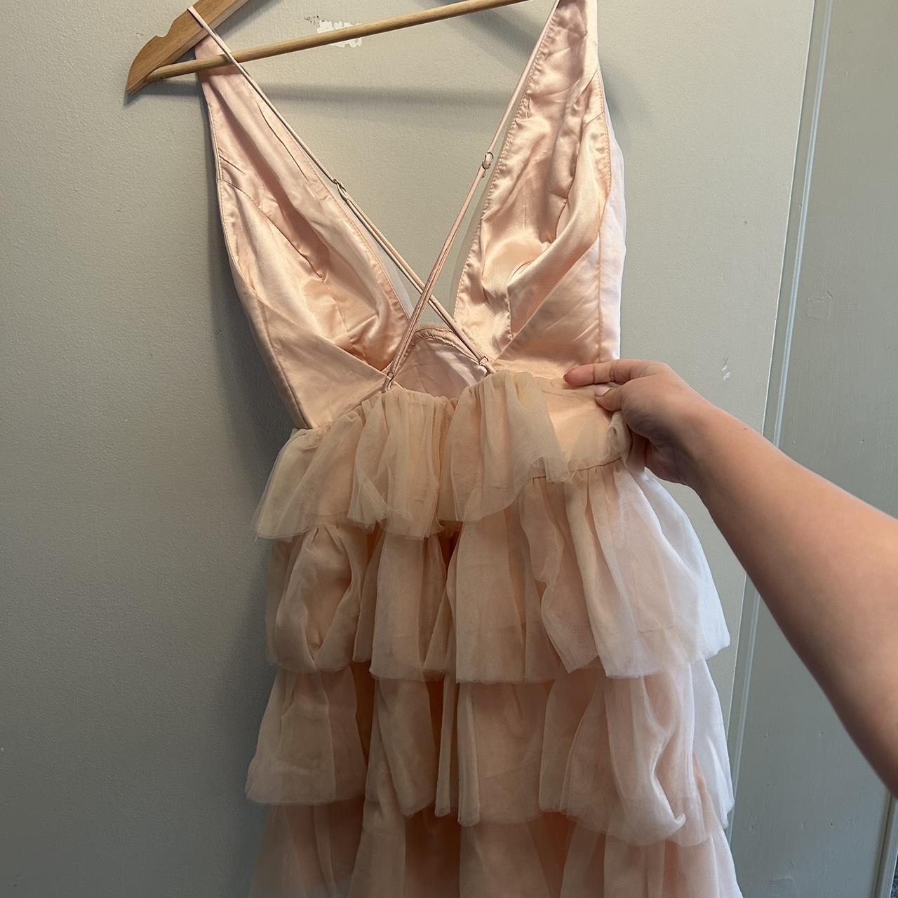 Selfie Leslie auguste tiered frill mini dress in... Depop