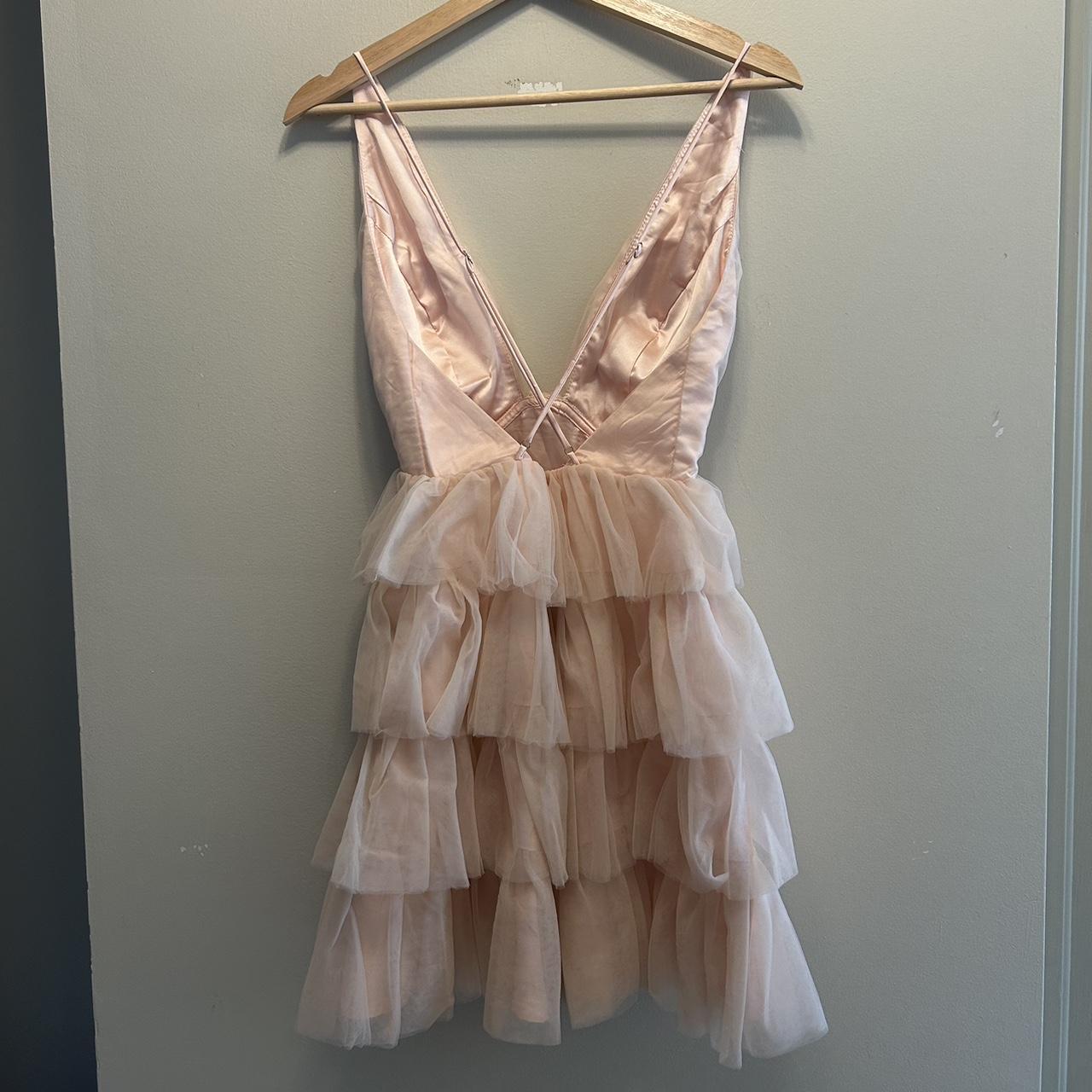 Selfie Leslie auguste tiered frill mini dress in... Depop