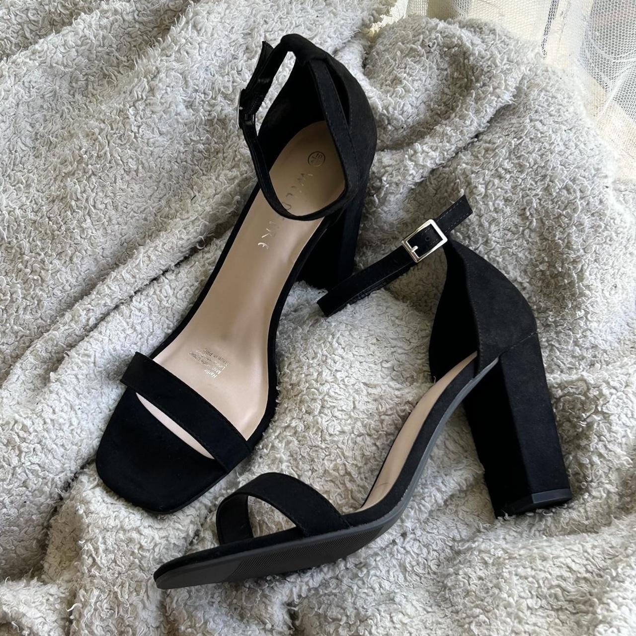 Spendless shoes black suede heels — size 10/41 never... - Depop