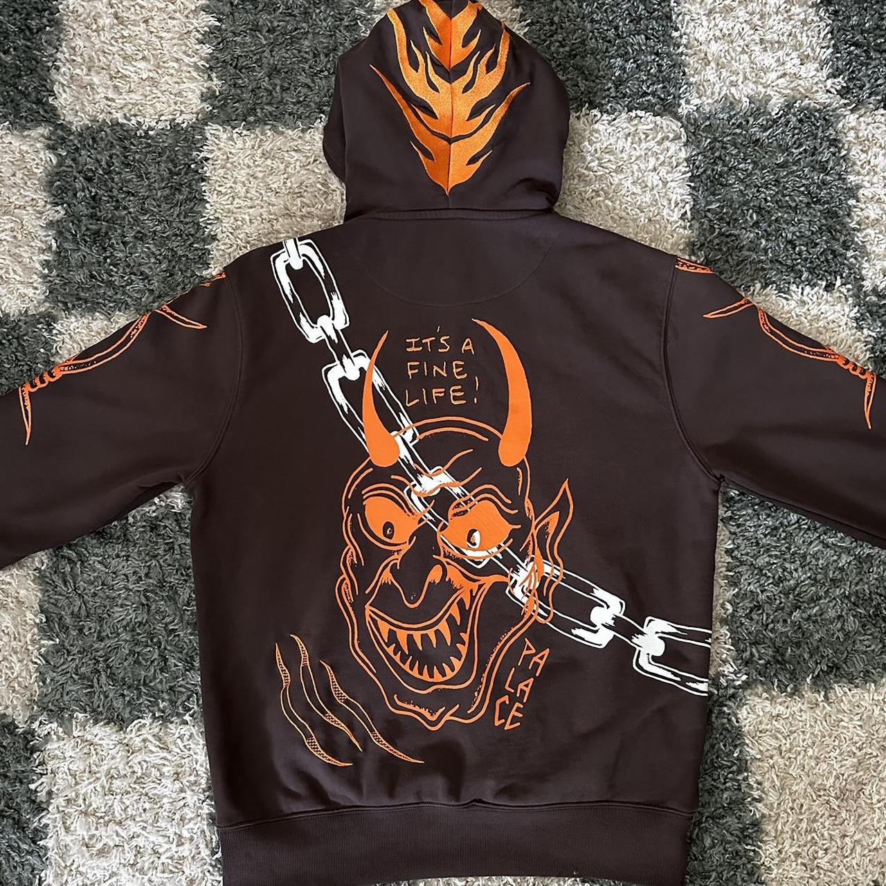 Palace x Lotties devil hoodie The hoodie is in