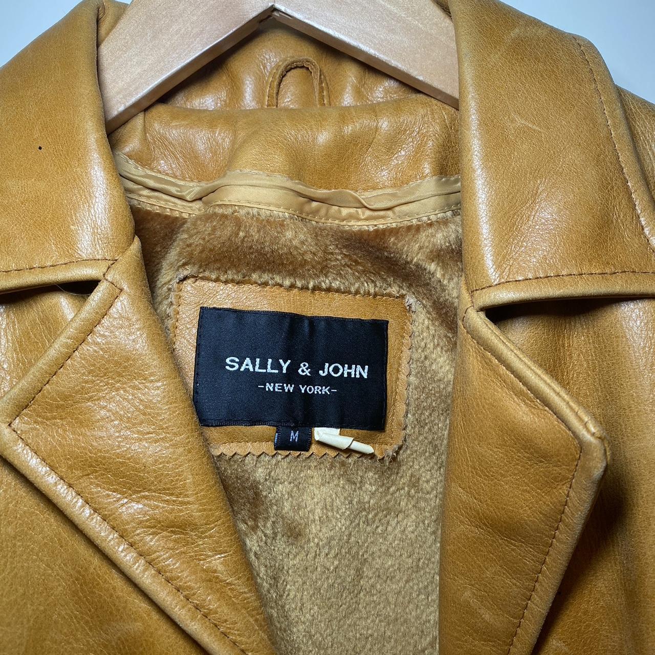 SALE!!!Sally & popular John Leather coat