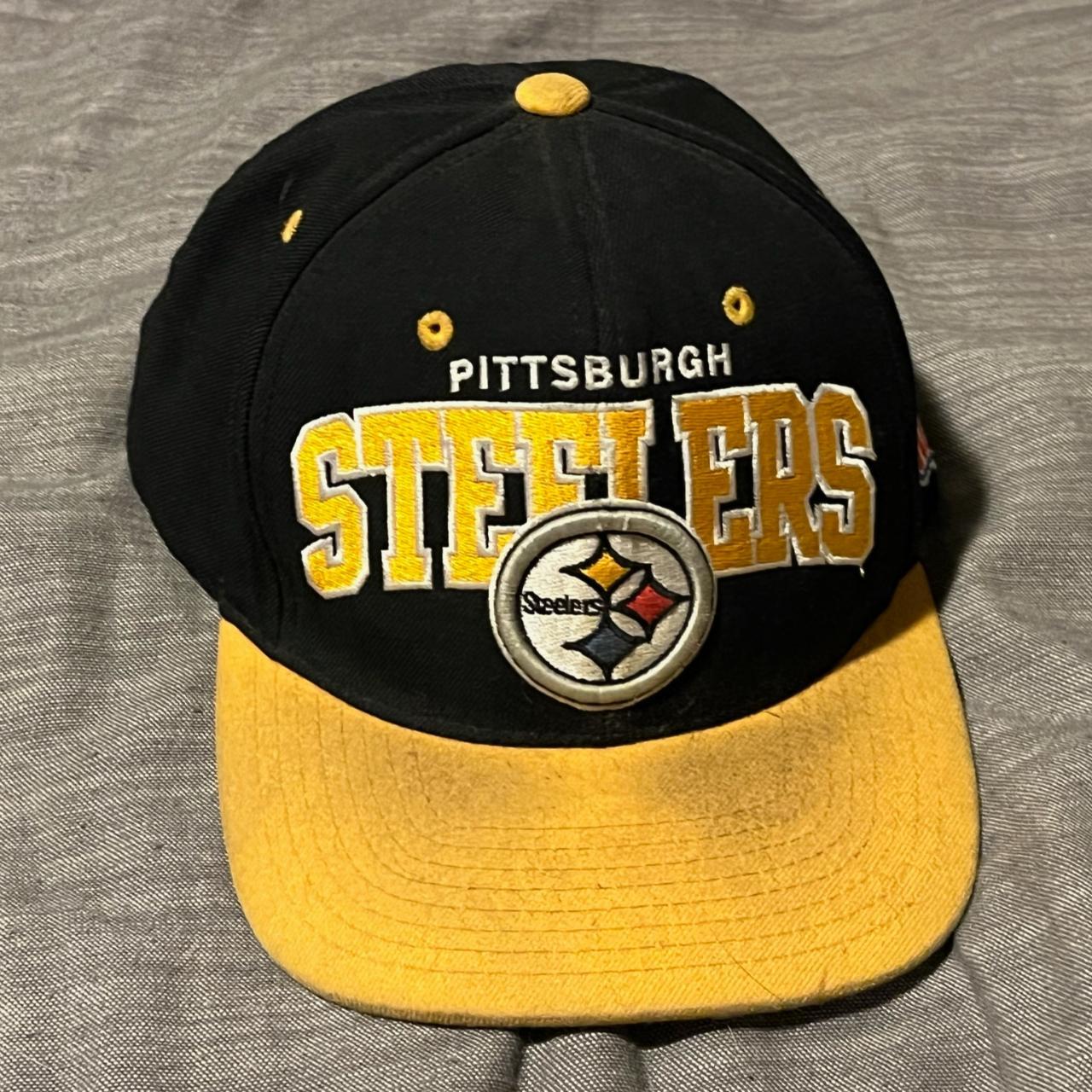 Mitchell & Ness Pittsburgh Steelers Snapback Hat - Depop