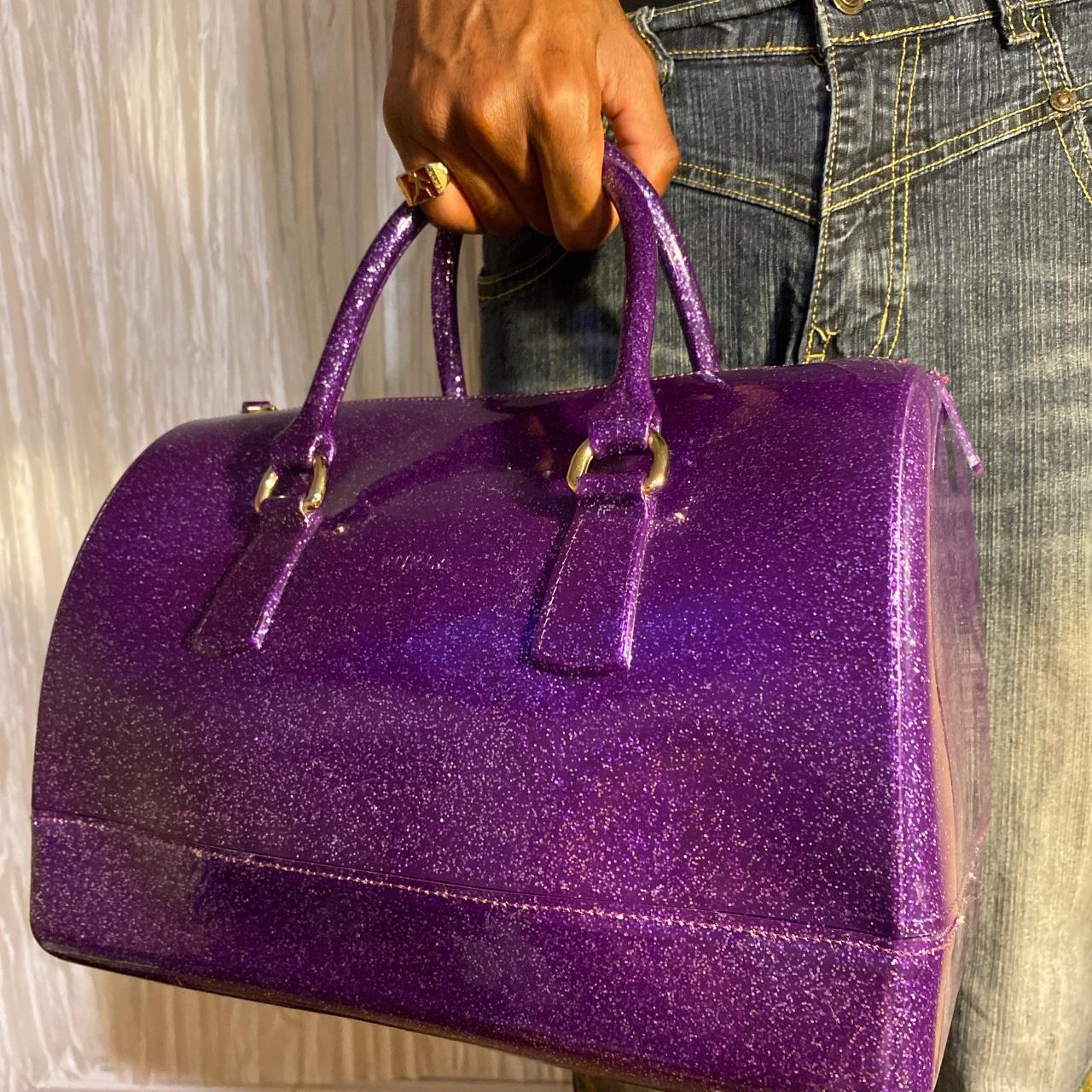 Furla Candy Bag Beautiful purple color glimmering. Depop