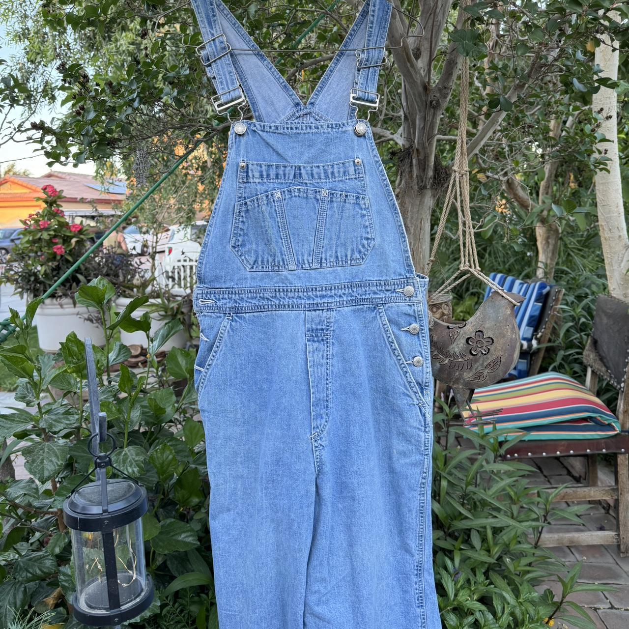 Repop Farmer Overalls Super Light Wash Blue One Depop