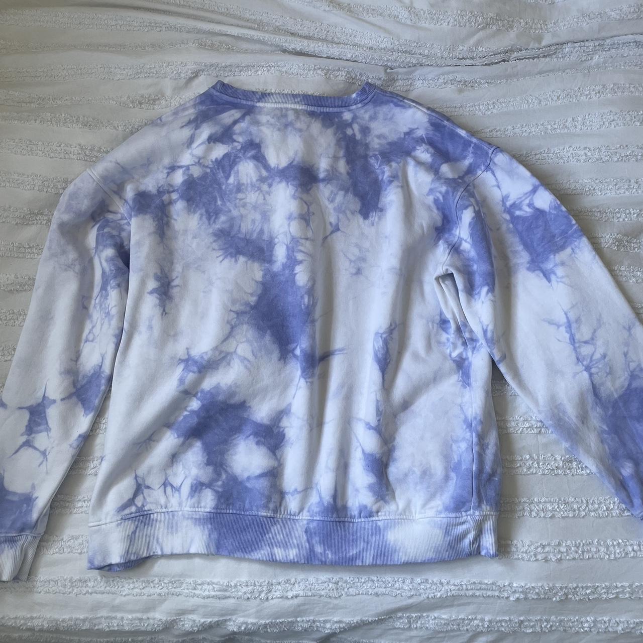 Playboy x missguided lilac tie online dye oversized crew neck sweatshirt