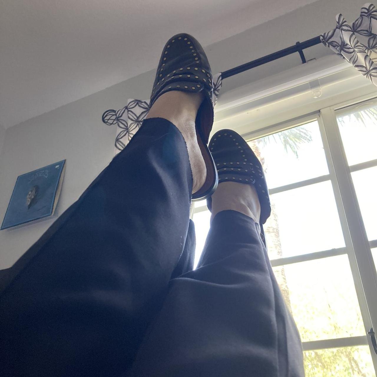 mens black coach slides