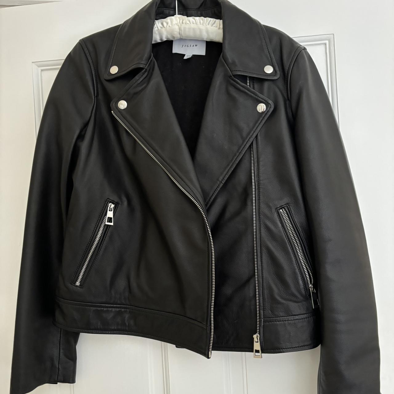 Jigsaw Biker Jacket in Black RRP 325 Great. Depop