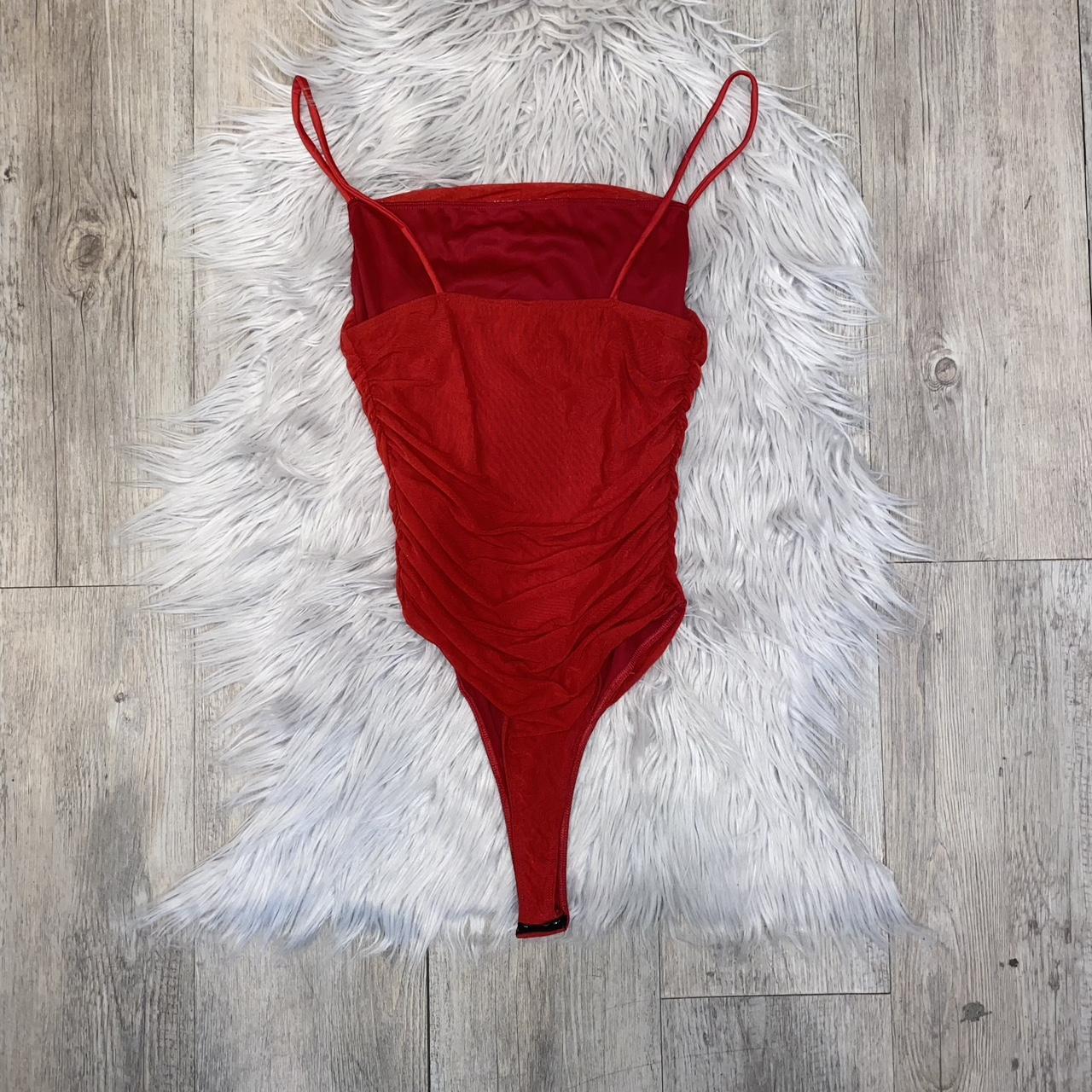 Womens Red Bodysuit Depop