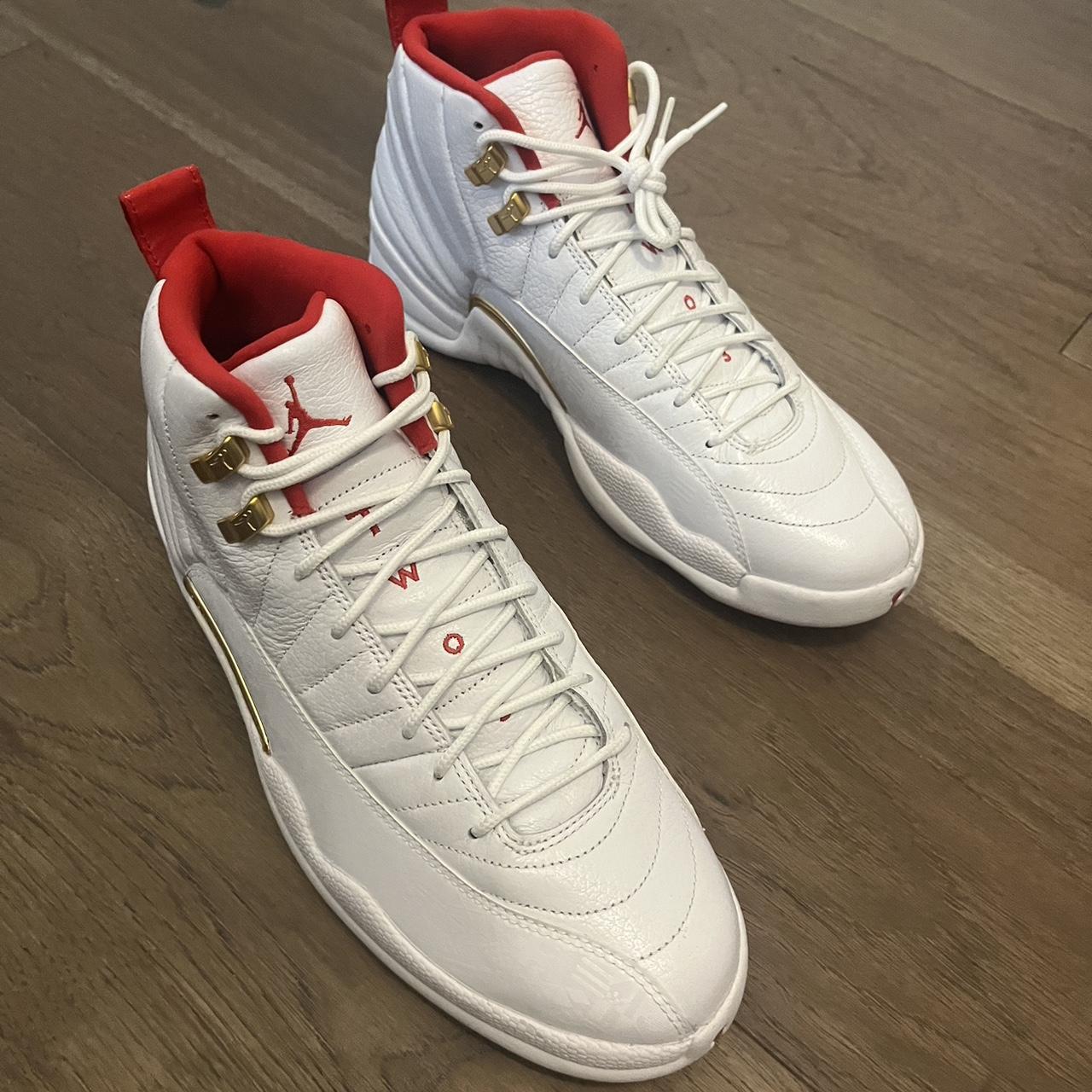 12s white red and gold
