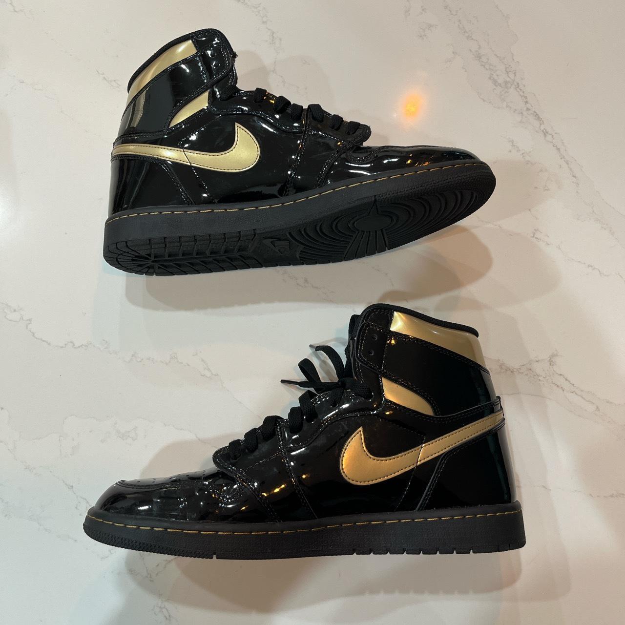 new jordans gold and black