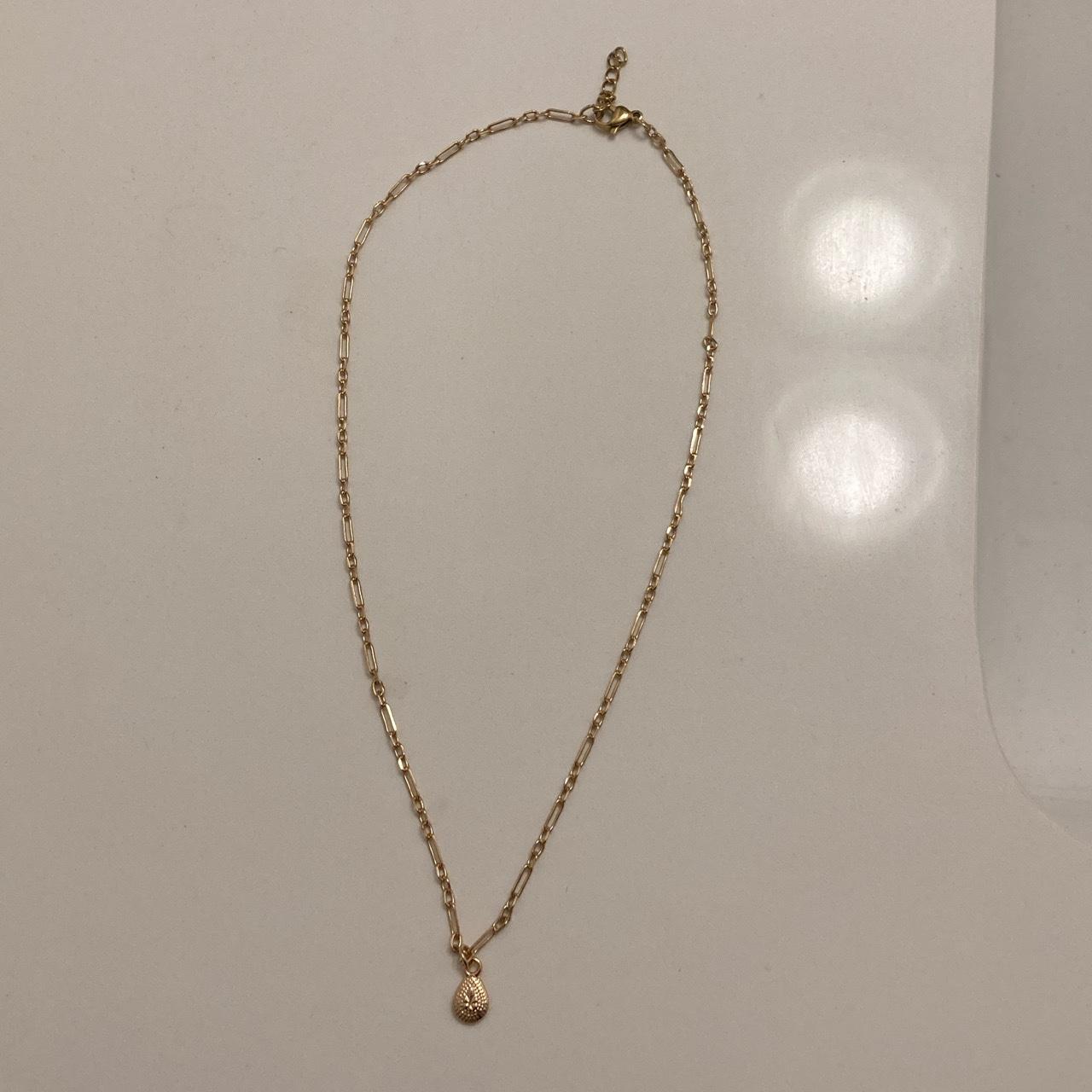 Brandy Melville Gold Dainty Chain Necklace Jewelry... Depop