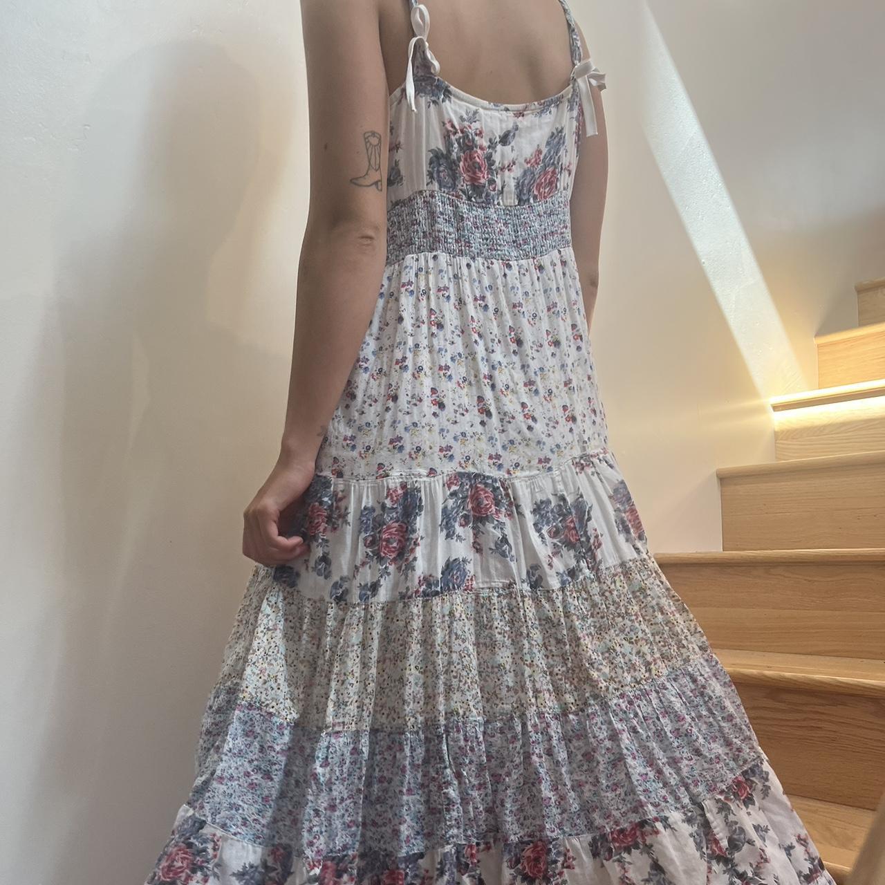 beautiful patchwork maxi dress this is the perfect... - Depop