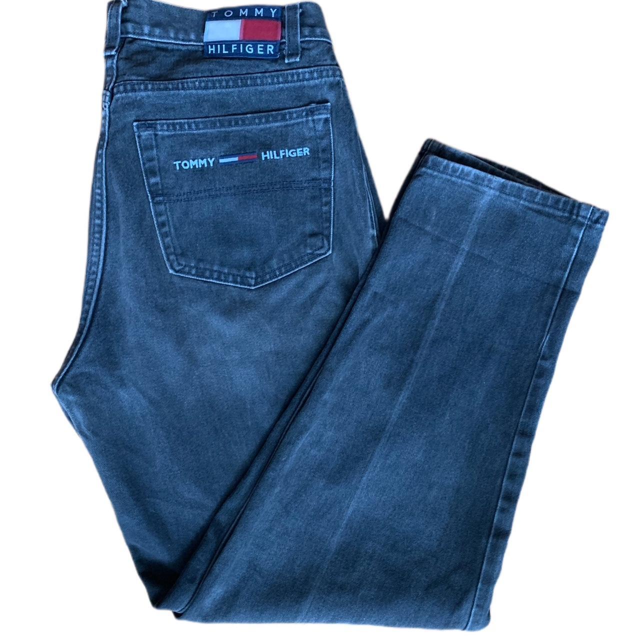 VINTAGE 1990’s TOMMY HILFIGER JEANS - BLACK. Super... - Depop