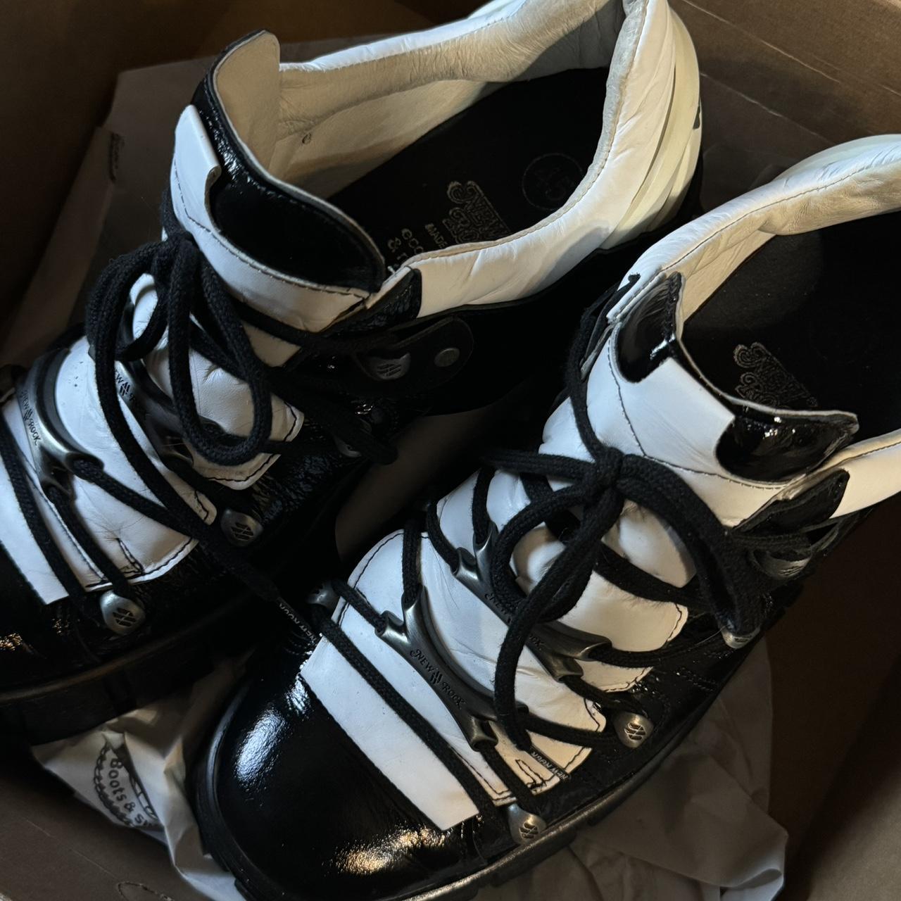 RARE CUSTOM NEW ROCK PLATFORMS SHOE BLACK TOWER... - Depop