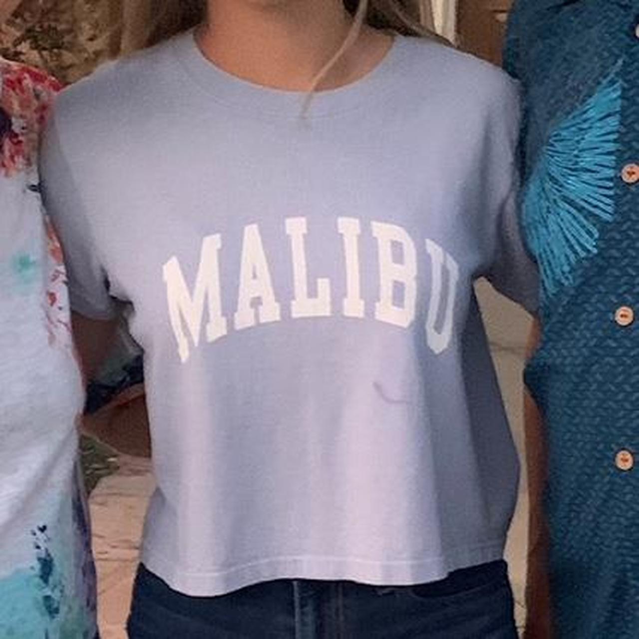 brandy melville malibu crop top!! worn once w no... Depop