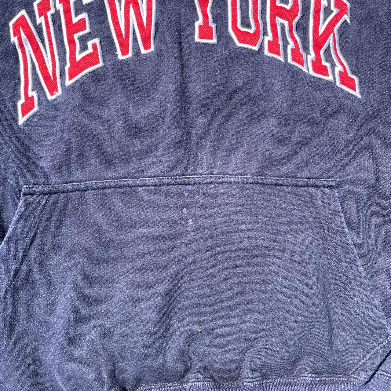 Vintage New York Hoodie labeled size xl (youth xl,... Depop