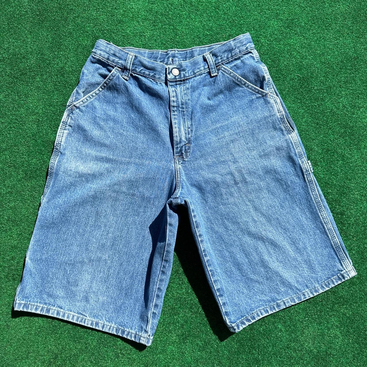 Vintage Wrangler Carpenter Jorts labeled size 18... - Depop