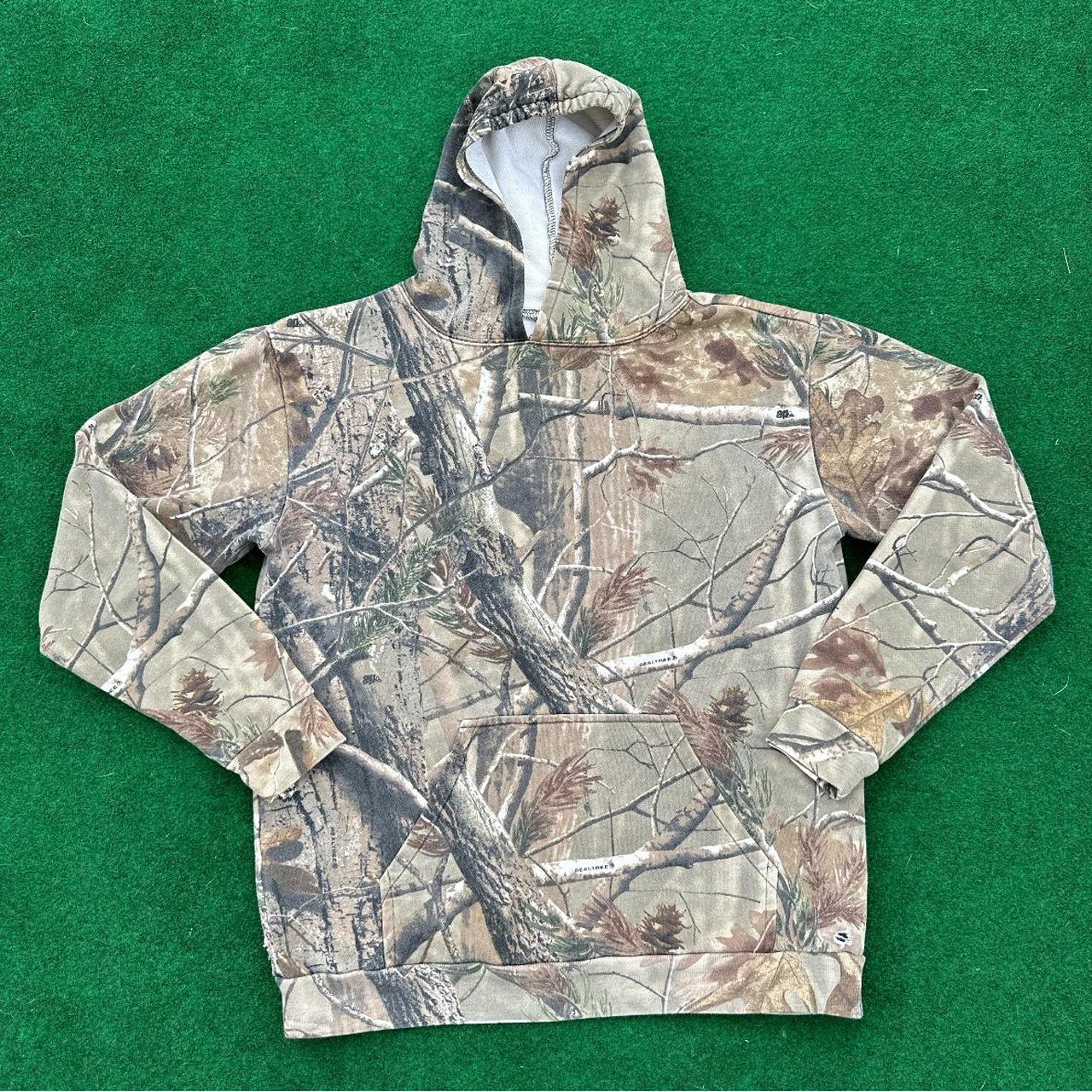 Camouflage Hoodie labeled size youth xl (fits like... - Depop