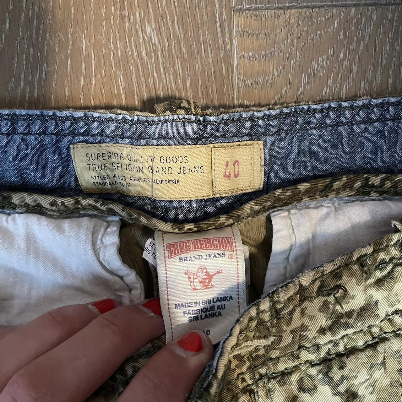 Camo True Religion jeans size 38x33 #semetary - Depop