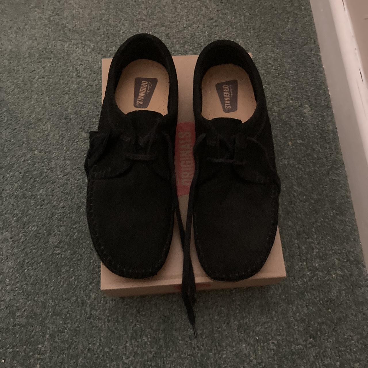 Clarks weaver black 7G Top condition bar gum soles. Depop