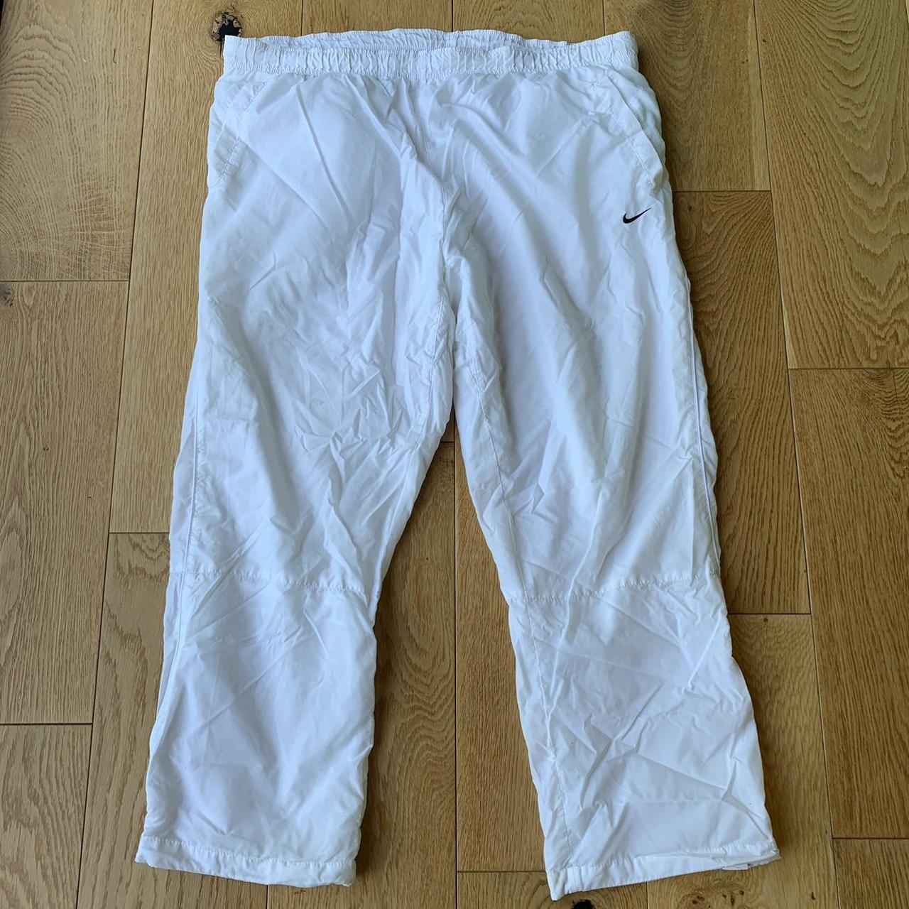 Nike shell tracksuits / joggers White Mens XXL... Depop