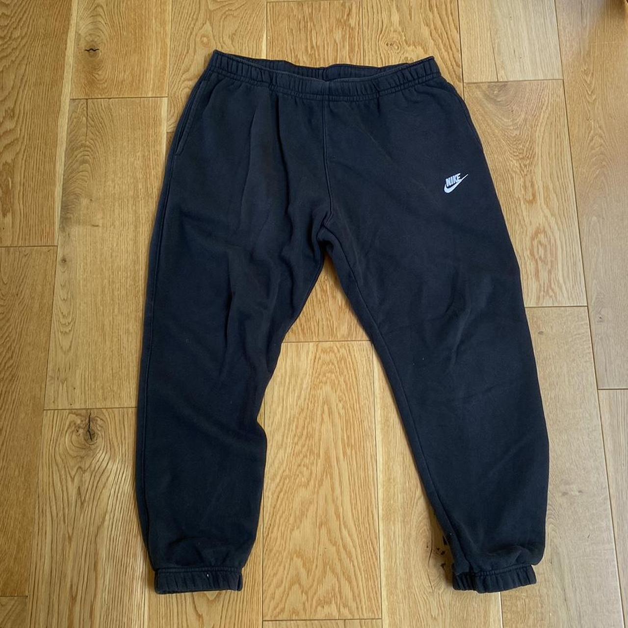 mens nike black joggers