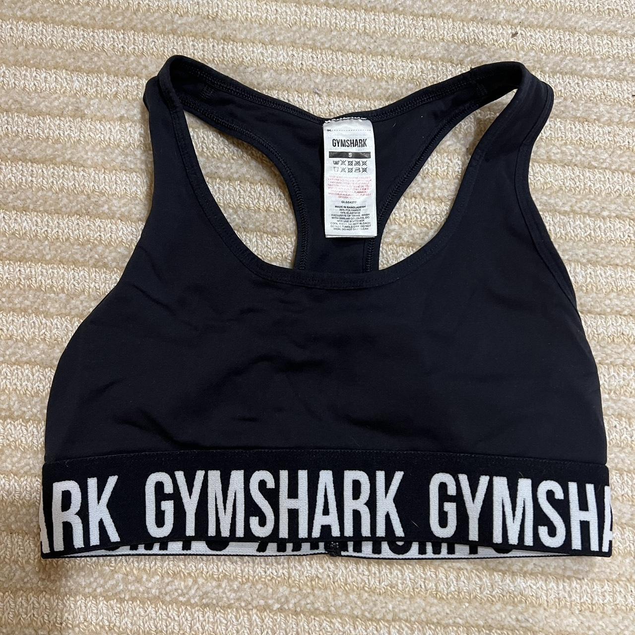 Gymshark - Black Sports Bra Size: small Condition: - Depop