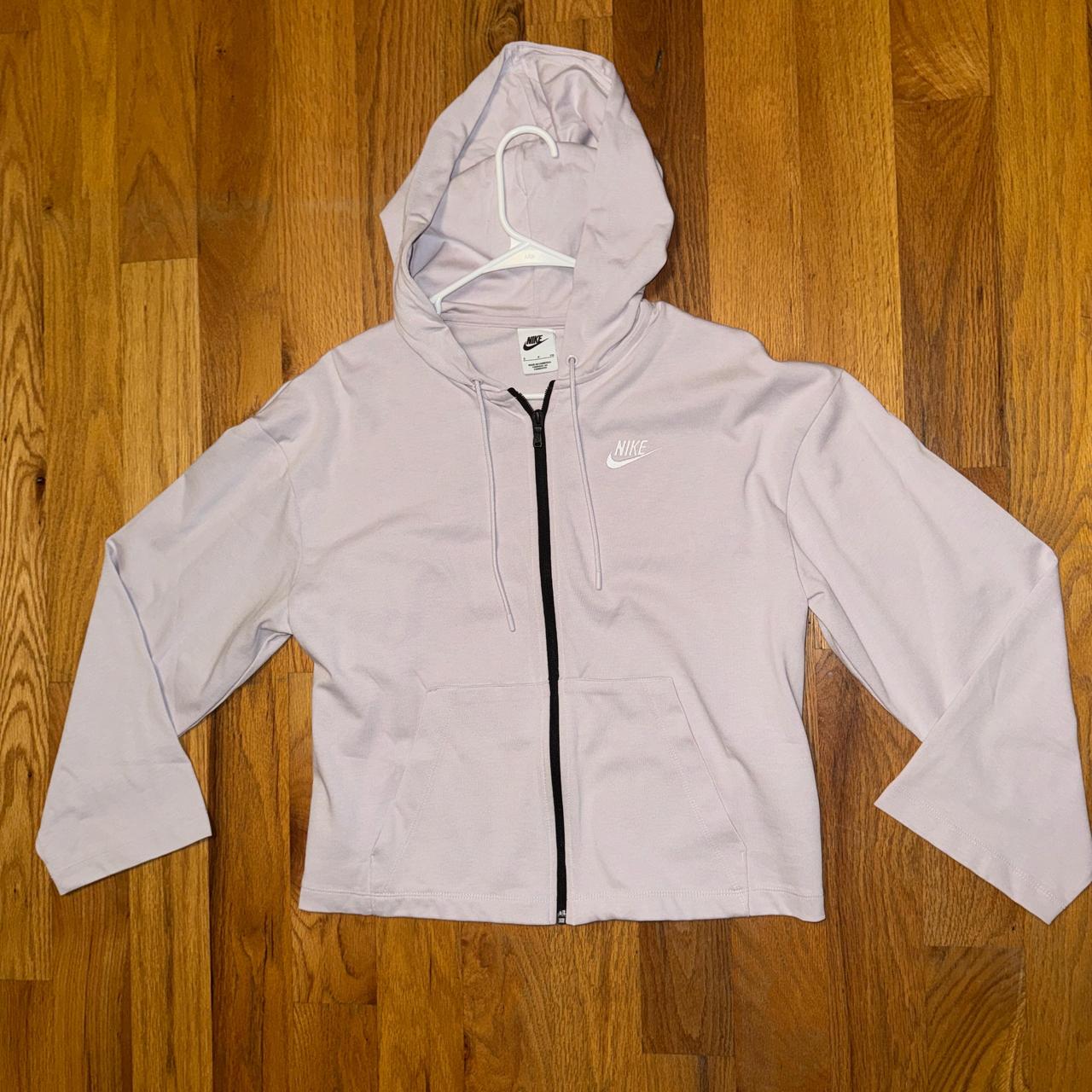 Nike Lavender Zip Up Hoodie Nike Depop