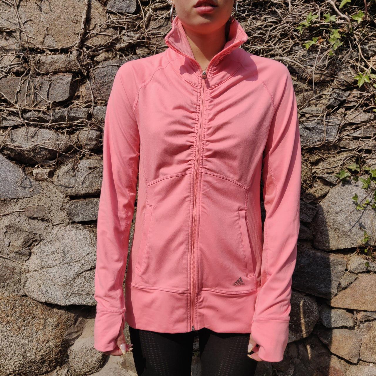 Adidas womens pink outlet jacket