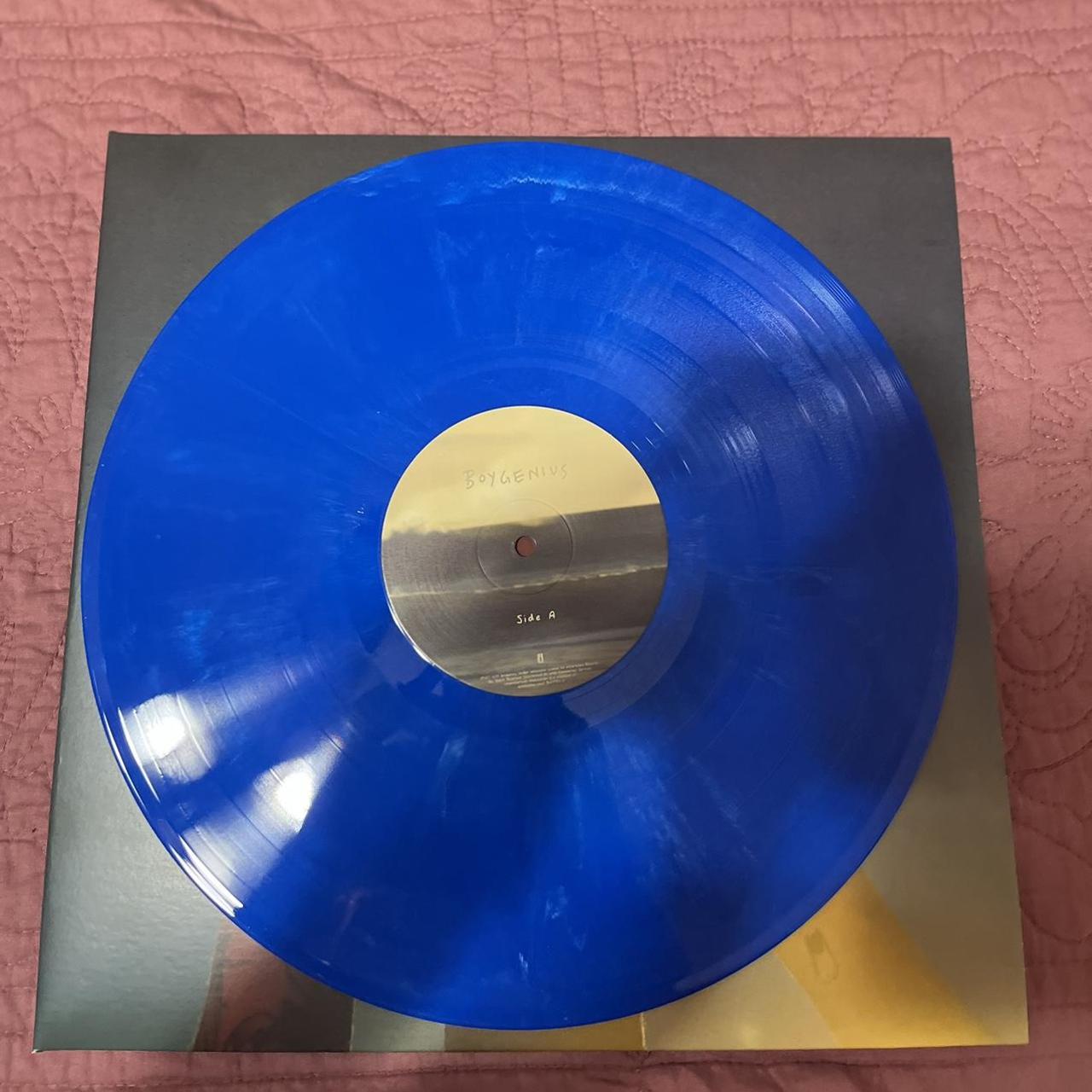 Boygenius blue marble vinyl record in perfect... Depop