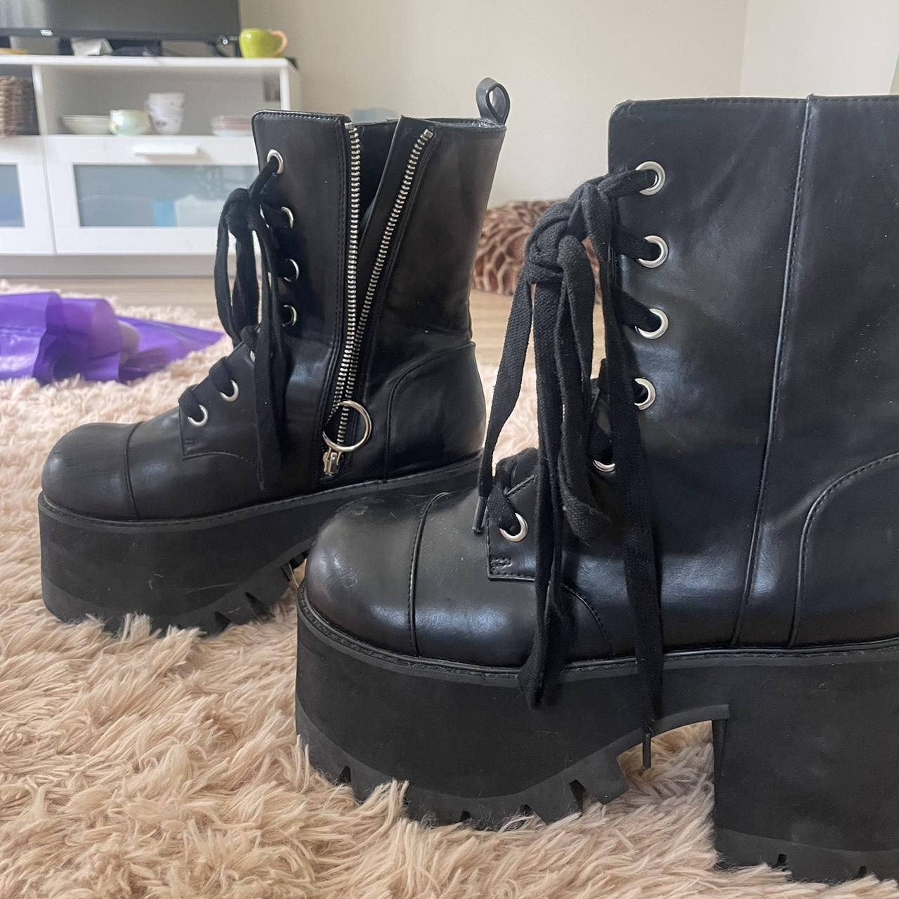 white platform boots dolls kill