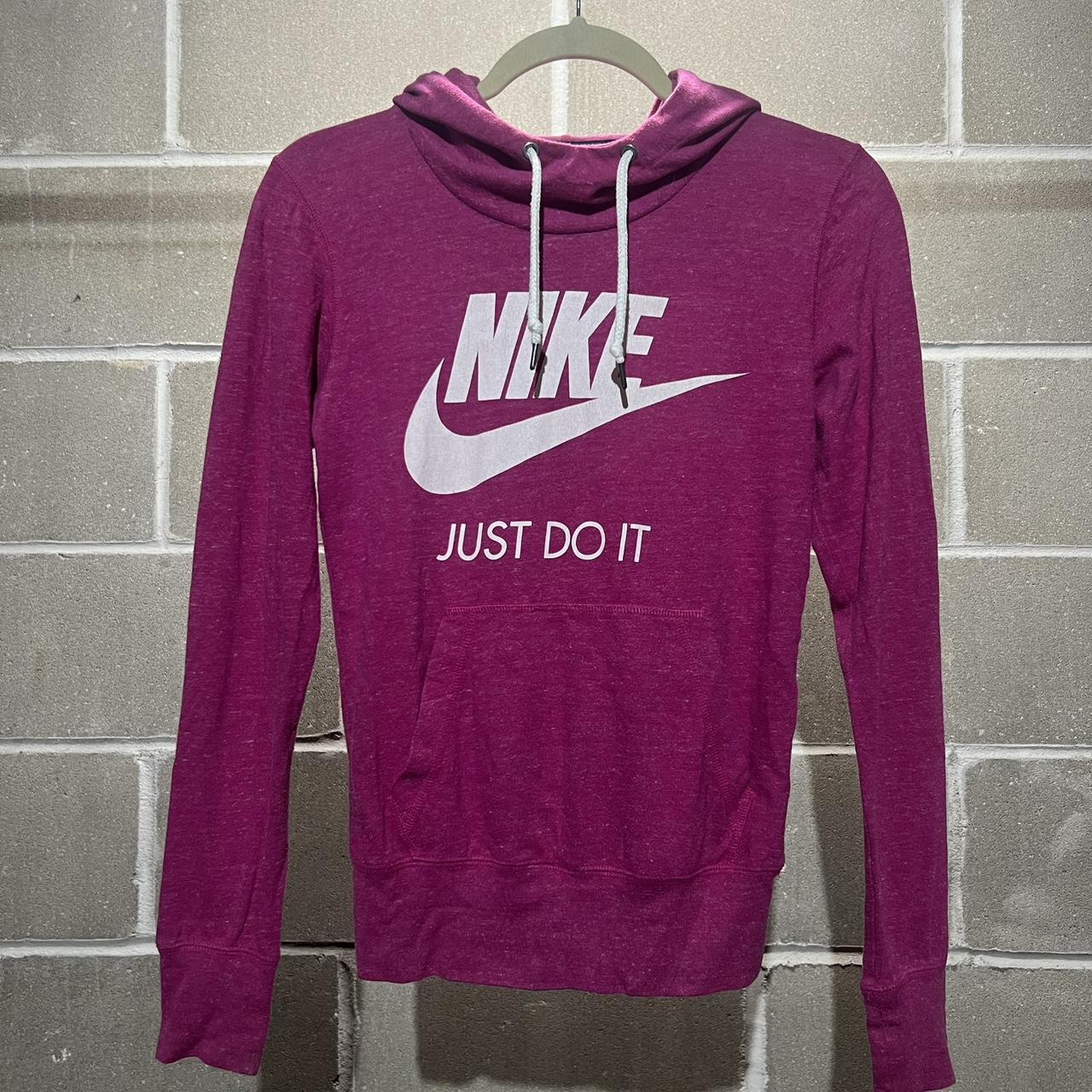 nike just do it hoodie pink