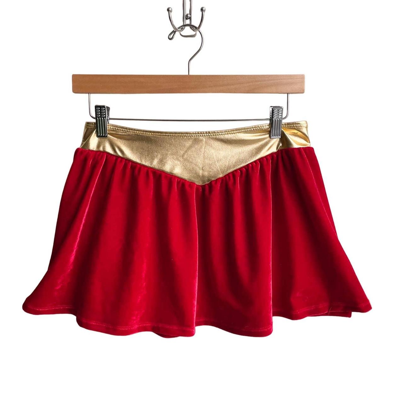 Super Girl Velvet Costume Mini Skirt Size... Depop