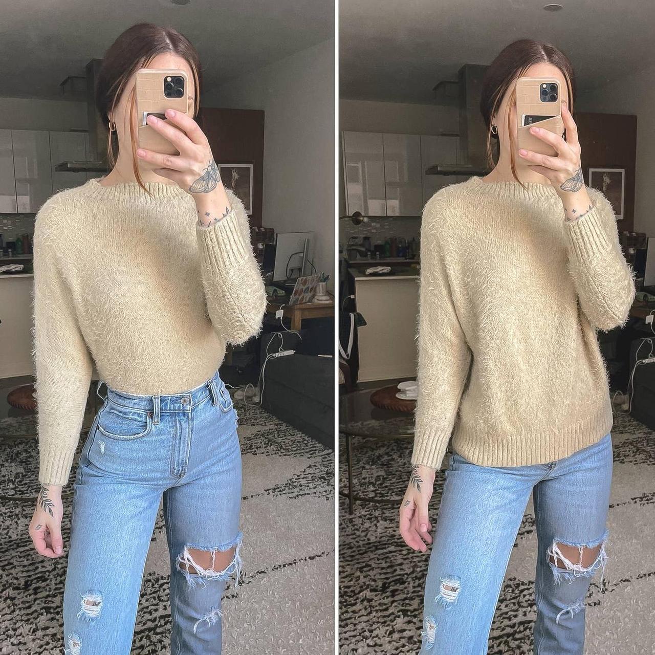 Cream Eyelash Knitted Cropped Cardigan