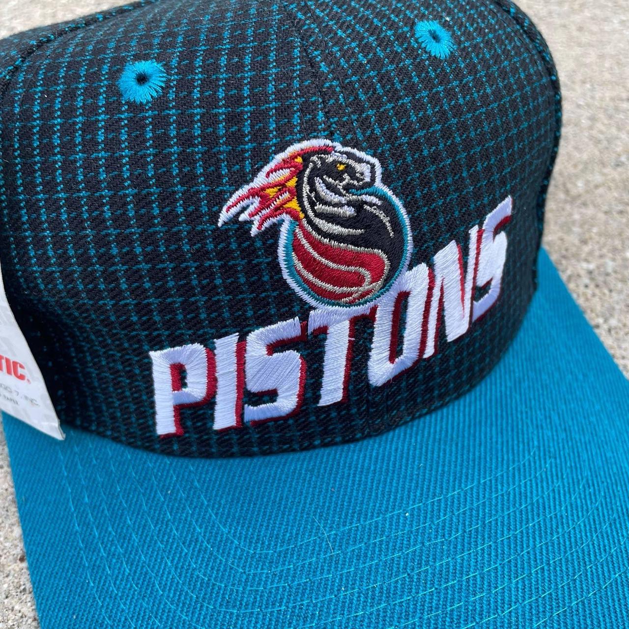 Detroit Pistons Vintage 90s Logo Athletic Snapback  - Depop